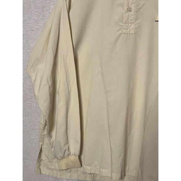 VTG Solumbra LARGE Yellow Long Sleeve Polo Shirt UV Protection Logo USA 1010K11 - Picture 4 of 14
